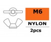 Wing Nut - M6 Nylon (2pcs)