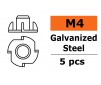Inslagmoer - M4 - Gegalvaniseerd staal (5st)