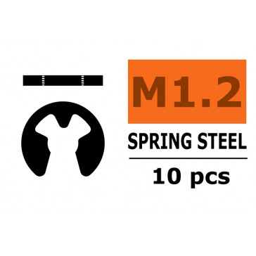 E-Clips - 1,2mm - Spring Steel (10pcs)