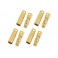 Connector 4.0mm Gold Plated - Short (M+F) - 4 pairs