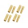 Connector 4.0mm Gold Plated - Short (M+F) - 4 pairs