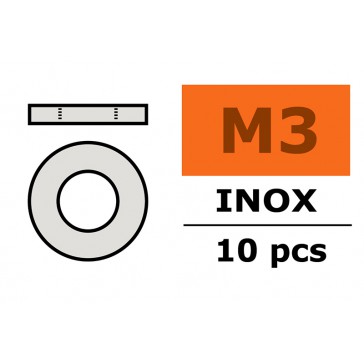 Rondelles - M3 - Inox (10pcs)