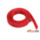 Manchon de protection pour câbles - Tressé - 14mm - Rouge - 1m