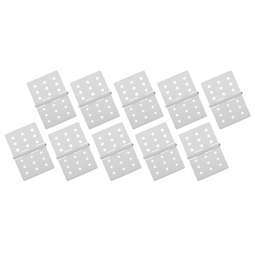 Charnières en nylon - Axe en métal - X-Grand - 26x39mm (10pcs)