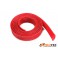 Manchon de protection pour câbles - Tressé - 10mm - Rouge - 1m