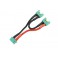 Power Y-kabel - Serieel - MPX - 14AWG Siliconen-kabel - 12cm