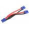 Power Y-kabel - Parallel - EC-5 - 12AWG Siliconen-kabel - 12cm