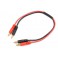 Charge Lead 4mm Banana Plugs - 14AWG Silicone Wire - 30cm