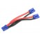 Power Y-Lead - Parallel - EC-5 - 10AWG Silicone Wire