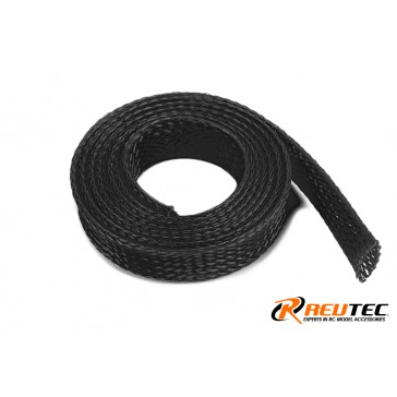 Wire Protection Sleeve - Braided - 10mm - Black - 1m