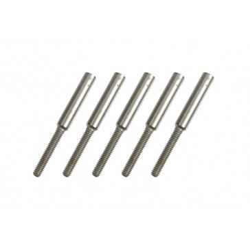 Threaded Coupler - M2 - Outer - Wire Dia. 1.2mm - 5 pcs