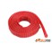 Manchon de protection pour câbles - Tressé - 8mm - Rouge - 1m