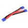 Power Y-kabel - Parallel - EC-3 - 12AWG Siliconen-kabel - 12cm