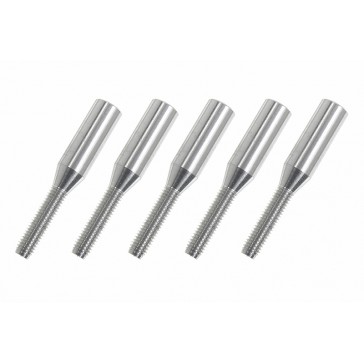 Threaded Coupler - M3 - Outer - Carbon Tube Dia. 4mm - 5 pcs
