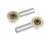 Chape à rotule en alu. - M2.5 - Boule pour vis M2 (2pcs)