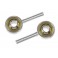 Aluminium Ball Link - Outer thread M3 - Ball for M4 Screws (2pcs)