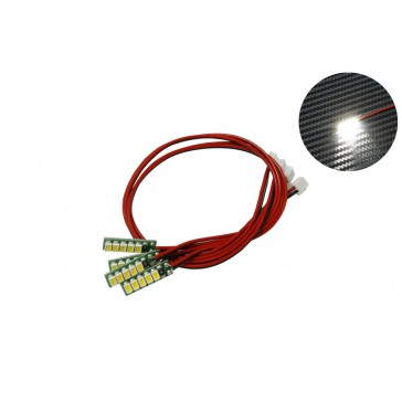 DISC.. White LED (JR 2-Pin flat connector) x4