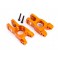 CARRIERS, STUB AXLE, 6061-T6 ALU. (ORANGE-ANODIZED) (L /R)