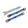 Camber links, front (blue-anodized) (2) (fits Drag Slash)