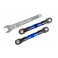 Camber links, rear (blue-anodized) (2) (fits Drag Slash)