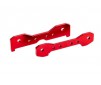 TIE BARS, REAR, 6061-T6 ALU. (RED-ANODIZED) (FITS SLEDGET)