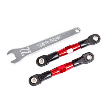 Camber links, rear (red-anodized) (2) (fits Drag Slash)