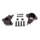 STEERING BLOCKS, 6061-T6 ALU. (DARK TITANIUM-ANODIZED), (L /R)