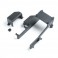 Rear Bulkhead Set, Aluminum Chassis: 22S