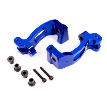 CASTER BLOCKS (C-HUBS), 6061-T6 ALU. (BLUE-ANODIZED),