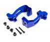 CASTER BLOCKS (C-HUBS), 6061-T6 ALU. (BLUE-ANODIZED),