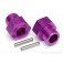 DISC.. WHEEL HEX HUB 24X27MM (PURPLE/2PCS)