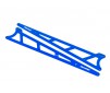 Side plates, wheelie bar, blue (aluminum) (2)