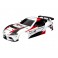 DISC.. Body, Toyota Supra GT4, complete (white) (painted, decals appl