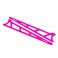 Side plates, wheelie bar, pink (aluminum) (2)