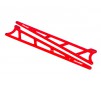 Side plates, wheelie bar, red (aluminum) (2)