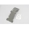 Skidplate, rear plastic (grey)/ stainless steel plate