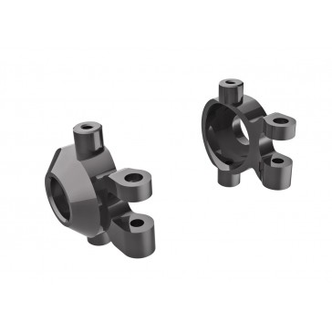 Steering blocks, 6061-T6 aluminum (dark titanium-anodized) (left & ri