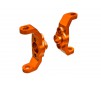 Caster blocks, 6061-T6 aluminum (orange-anodized) (left & right)