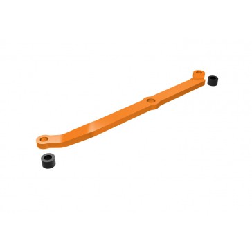 Steering link, 6061-T6 aluminum (orange-anodized)/ servo horn, metal/