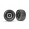 Tires & wheels, assembled, glued (XRT Race black wheels, Gravix tires