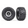 Tires & wheels, assembled, glued (XRT Race black wheels, Maxx AT tire