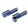 Servo mounts, steering/ shift (machined aluminum) (blue) (f&