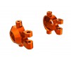 Steering blocks, 6061-T6 aluminum (orange-anodized) (left & right)/ 2
