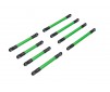 Suspension link set, 6061-T6 aluminum (green-anodized) (includes 5x53