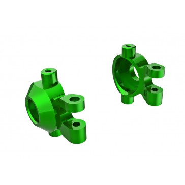 Steering blocks, 6061-T6 aluminum (green-anodized) (left & right)/ 2.