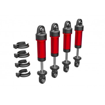 Shocks, GTM, 6061-T6 aluminum (red-anodized) (fully assembled w/o spr