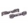 Tie bars, front, 7075-T6 aluminum (dark titanium-anodized) (fits Sled