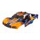 Body, Slash 4X4 (also fits Slash VXL & Slash 2WD), orange & blue (pai