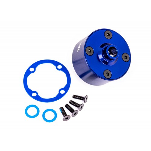 Traxxas Carrier, differential (aluminum, blueanodized)/ differential
