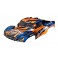 Body, Slash 2WD (also fits Slash VXL & Slash 4X4), orange & blue (pai